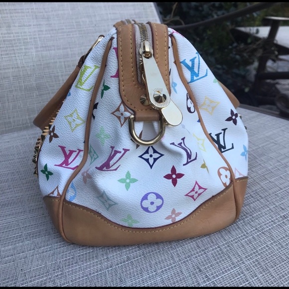 🔴SOLD🔴Louis Vuitton MM Multicolor White Courtney - Picture 3 of 8
